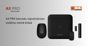 AX PRO bezvadu signalizācijas sistēmu melnā krāsā